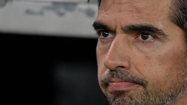 Reação de Abel Ferreira em partida entre Flamengo x Palmeiras - Foto: Thiago Ribeiro/AGIF