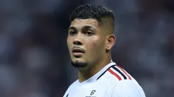 Centroavante fez o gol que garantiu os 3 pontos ao São Paulo - Foto: Marcello Zambrana/AGIF.