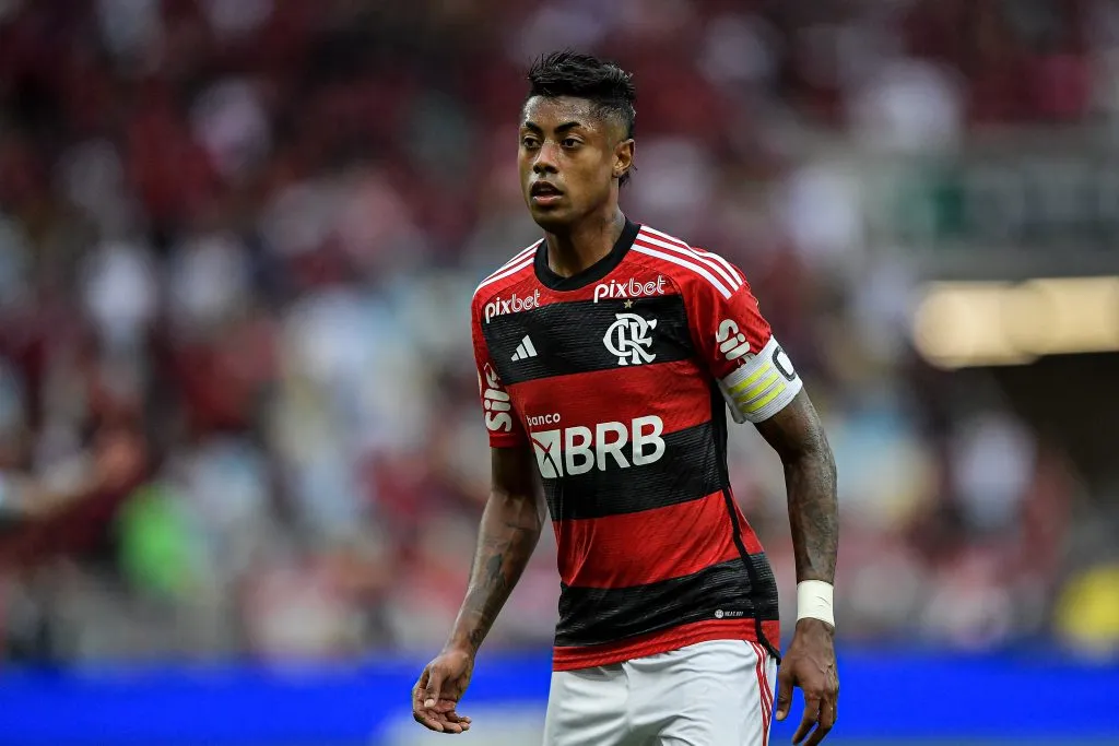 Bruno Henrique jogador do Flamengo durante partida contra o Vasco no estadio Maracana pelo campeonato Brasileiro A 2023. Thiago Ribeiro/AGIF