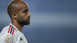 Lucas Moura jogador do São Paulo durante partida contra o Goiás na Serrinha pelo campeonato Brasileiro A 2023. Foto: Isabela Azine/AGIF