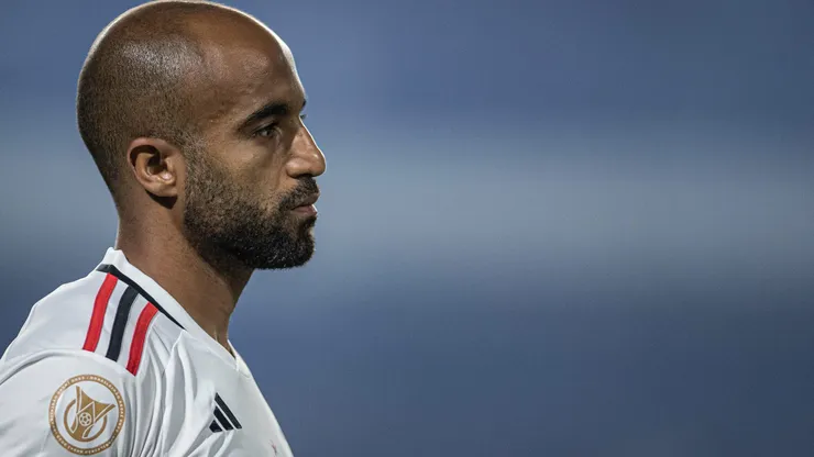 Lucas Moura jogador do São Paulo durante partida contra o Goiás na Serrinha pelo campeonato Brasileiro A 2023. Foto: Isabela Azine/AGIF