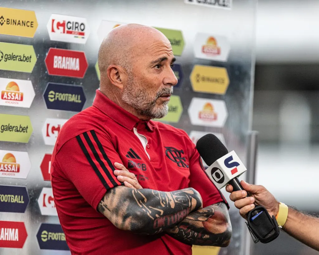 Sampaoli é cotado para assumir um conhecido algoz do Mengão na Copa Libertadores – Foto: Abner Dourado/AGIF