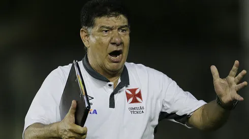 Joel Santana quando era técnico do Vasco no Brasileiro de 2014
