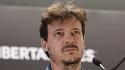 Fernando Diniz técnico do Fluminense durante coletiva de imprensa