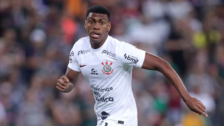 Atacante do Corinthians, Felipe Augusto atua em partida. Foto: Rodrigo Coca/Ag. Corinthians