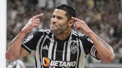 Hulk jogador do Atletico-MG comemora seu gol durante partida contra o America-MG no estadio Mineirao pelo campeonato Mineiro 2023. Fernando Moreno/AGIF