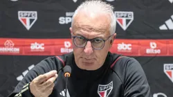 Dorival Junior técnico do São Paulo durante entrevista coletiva após a partida contra o Athletico-PR na Arena da Baixada pelo campeonato Brasileiro A 2023. Foto: Robson Mafra/AGIF