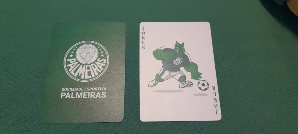 O baralho palmeirense (Foto: Mayza Basso/Bolavip Brasil)
