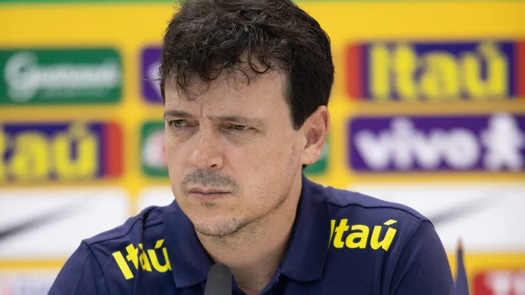Fernando Diniz treinador da Seleção Brasileira durante coletiva de imprensa realizada no Arena Pantanal. Foto: Gil Gomes/AGIF