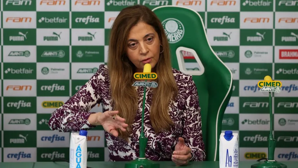 Leila Pereira tenta viabilizar o Allianz Parque para jogo do Palmeiras contra América-MG – Foto: Cesar Greco/Palmeiras/by Canon
