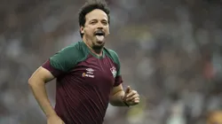 Fernando Diniz tecnico do Fluminense comemora titulo apos a partida contra o Boca Juniors no estadio Maracana pelo campeonato Libertadores 2023. Foto: Jorge Rodrigues/AGIF