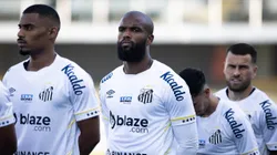 Messias, jogador do Santos, durante partida contra o Botafogo no estádio Vila Belmiro pelo Campeonato Brasileiro - Abner Dourado/AGIF
