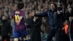 Messi e Milito foram companheiros no Barcelona e na Seleção da Argentina. Jasper Juinen/Getty Images