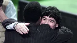 Pelé e Maradona eram rivais, mas nutriam relação de respeito. Clive Mason/ALLSPORT