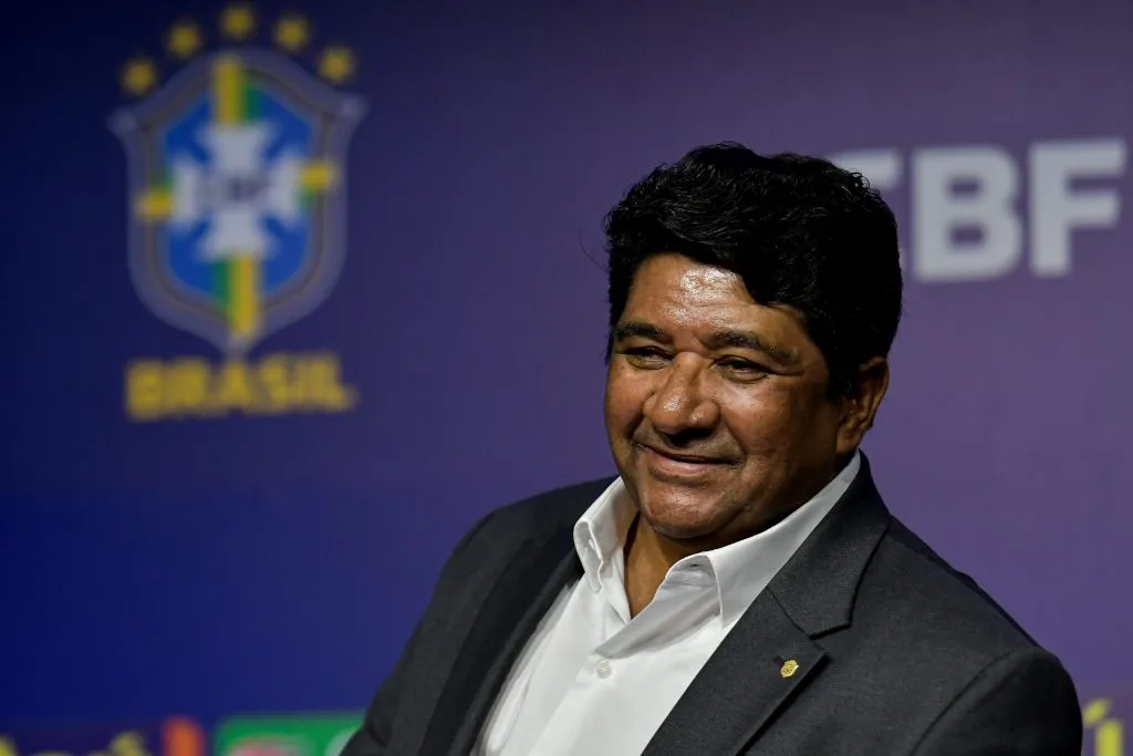 Ednaldo Rodrigues, presidente da CBF. Textor chegou a pedir a renúncia do dirigente – Foto: Thiago Ribeiro/AGIF