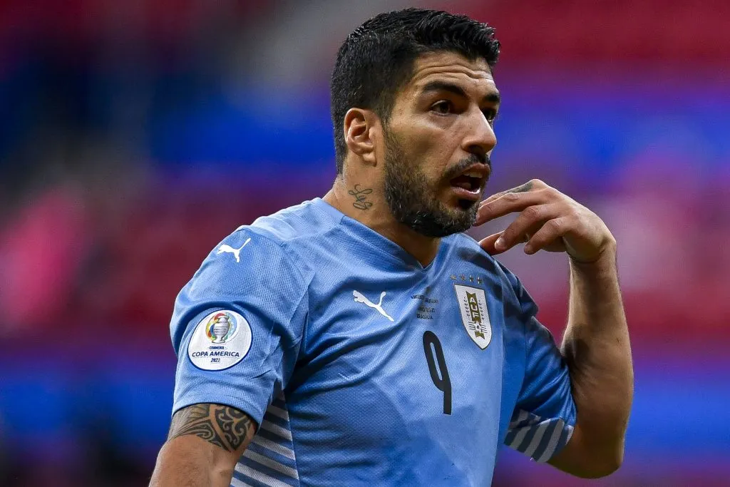 DF – Brasilia – 18/06/2021 – COPA AMERICA 2021, ARGENTINA X URUGUAI – Suarez jogador do Uruguai durante partida contra o Argentina no estadio Mane Garrincha pelo campeonato Copa America 2021. Foto: Mateus Bonomi/AGIF