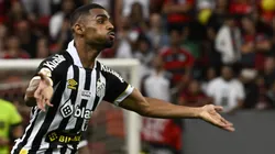 Joaquim comemora gol da vitória do Santos contra o Flamengo. Mateus Bonomi/AGIF