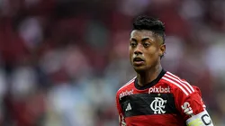 Bruno Henrique jogador do Flamengo durante partida contra o Vasco no estádio Maracanã pelo campeonato Brasileiro A 2023. Foto: Thiago Ribeiro/AGIF