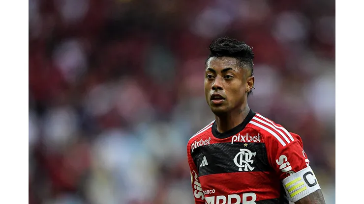 Bruno Henrique jogador do Flamengo durante partida contra o Vasco no estádio Maracanã pelo campeonato Brasileiro A 2023. Foto: Thiago Ribeiro/AGIF