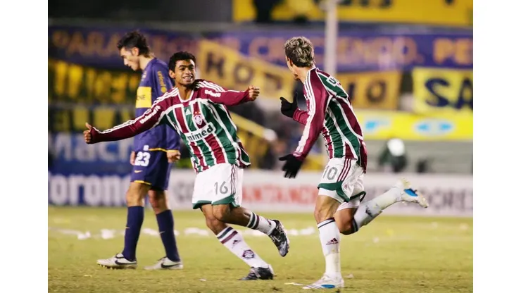 Foto: Ricardo Ayres/Photocamera - Fluminense enfrentando o Boca na semifinal da Libertadores