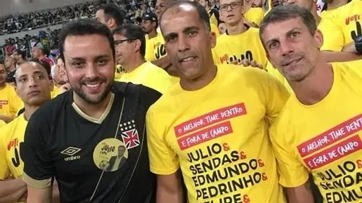 Brant, Felipe e Pedrinho durante campanha de 2017 (Foto: divulgação grupo Sempre Vasco)
