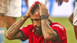 PR - CURITIBA - 16/07/2023 - BRASILEIRO A 2023, ATHLETICO-PR X BAHIA - Arturo Vidal jogador do Athletico-PR lamenta chance perdida durante partida contra o Bahia no estadio Arena da Baixada pelo campeonato Brasileiro A 2023. Foto: Gabriel Machado/AGIF