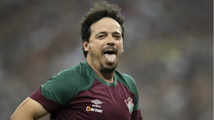 Fernando Diniz tecnico do Fluminense comemora titulo apos a partida contra o Boca Juniors no estadio Maracana pelo campeonato Libertadores 2023. Jorge Rodrigues/AGIF