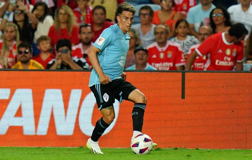 Franco Cervi em ação pelo Celta de Vigo.  (Photo by Gualter Fatia/Getty Images)