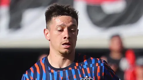 Garro em ação contra o River Plate. Foto: Marcos Brindicci/Getty Images