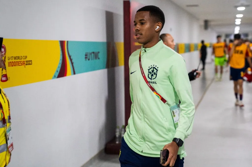 Estevão pela Seleção Brasileira Sub-17 – Foto: Leto Ribas/CBF