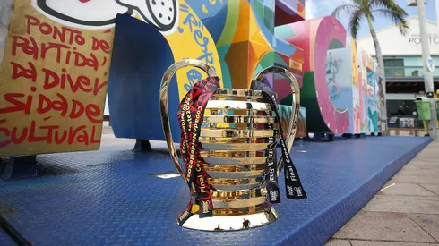 Taça da Copa do Nordeste antes da final de 2023 entre Sport x Ceará . Foto: Rafael Ribeiro / CBF