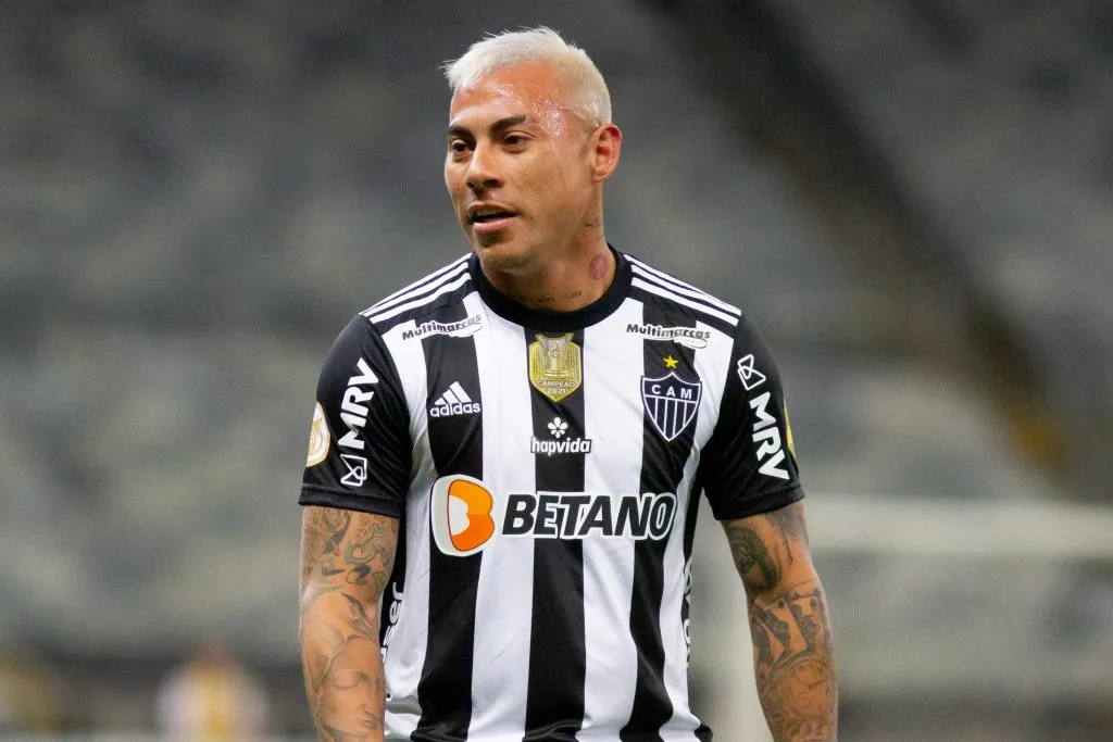 Vargas em atividade pelo Galo. Foto: Fernando Moreno/AGIF