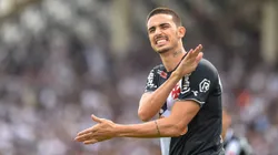 Thiago Galhardo jogador do Vasco lamenta chance perdida durante partida contra o Palmeiras no estadio Sao Januario pelo campeonato Brasileiro A 2018. Foto: Thiago Ribeiro/AGIF