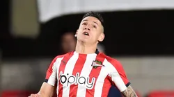 Leo Godoy em ação com a camisa do tetracampeão da Libertadores. Foto: Marcelo Endelli/Getty Images)
