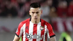 Leonardo Godoy em ação pelo Estudiantes - Foto: Bernabe Lautaro Arrecigor/Estudiantes