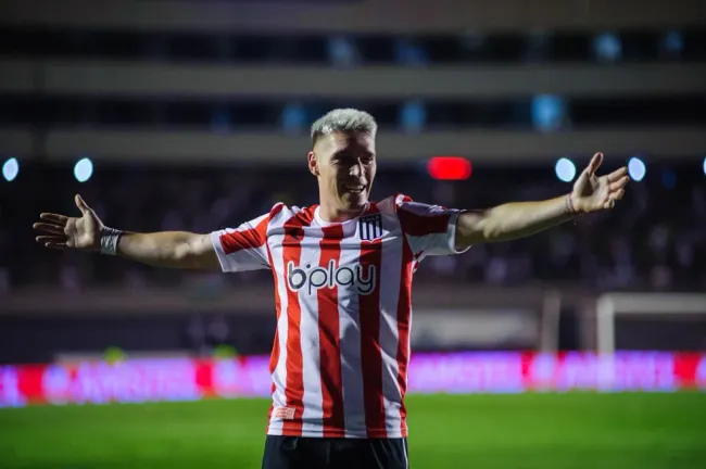 Benjamin Rollheiser em ação pelo Estudiantes – Foto: Divulgação Conmebol