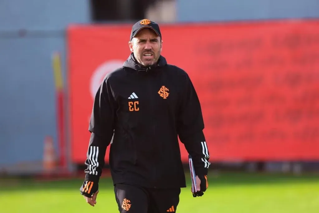 Foto: Ricardo Duarte/ Internacional - Eduardo Coudet em ação pelo Internacional