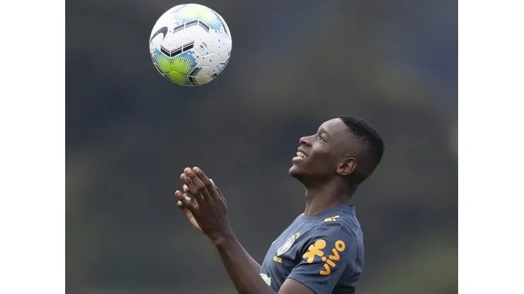Luiz Henrique, em treino da Seleção Brasileira - Foto: Lucas Figueiredo/CBF