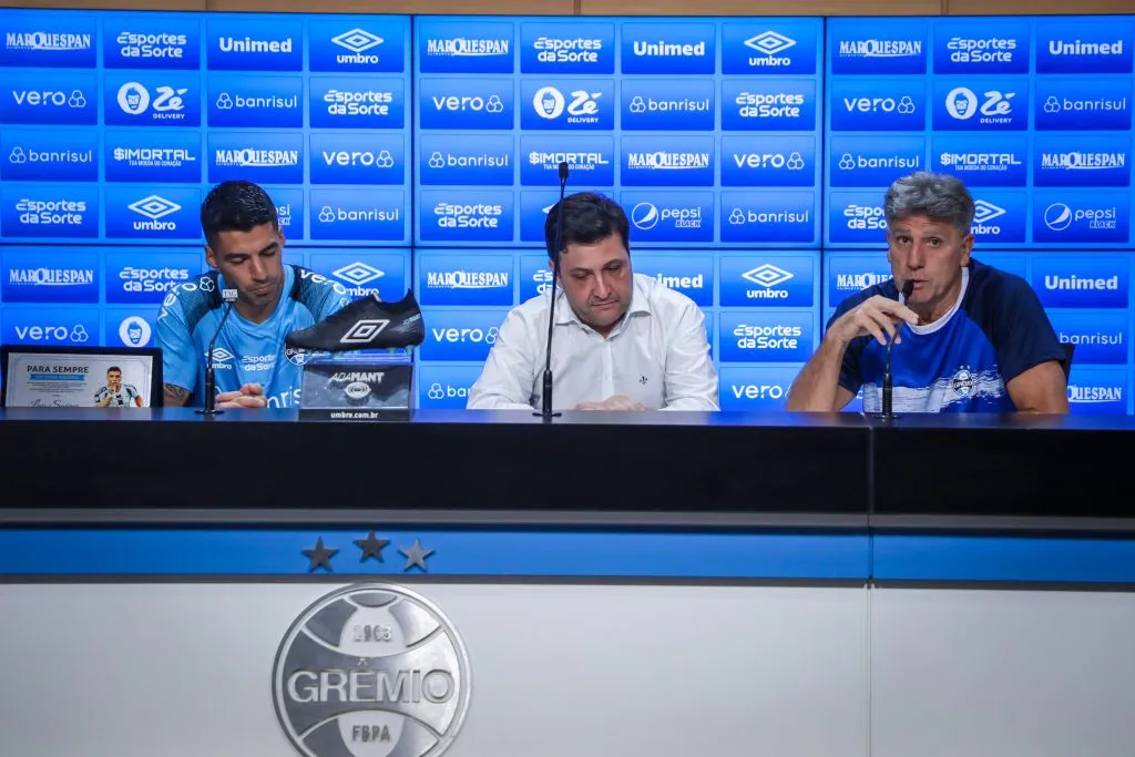 RS – FUTEBOL/CAMPEONATO BRASILEIRO 2023/GREMIO X VASCO  – ESPORTES – Lance da partida entre Gremio e Vasco disputada na noite deste domingo na Arena do Gremio, em partida valida pela Campeonato Brasileiro 2023. FOTO: LUCAS UEBEL/GREMIO FBPA