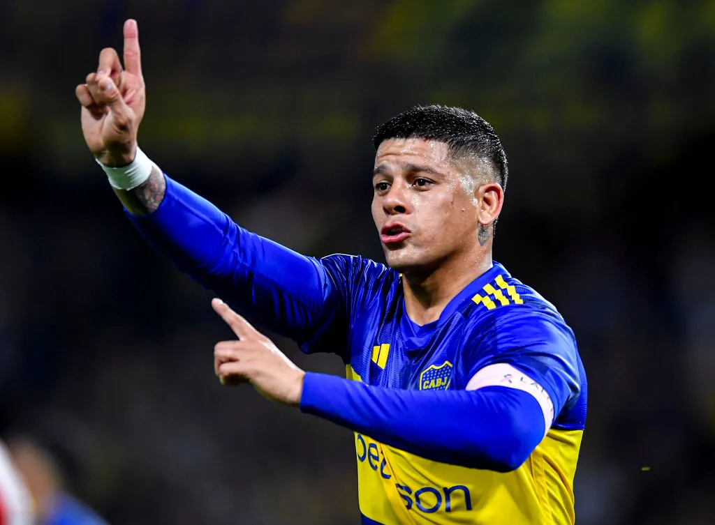 Marcos Rojo toma em média um cartão a cada 2 jogos. Foto:  Marcelo Endelli/Getty Images)