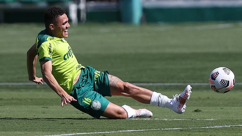 Marcelinho na mira do Santos. Foto: Cesar Greco/PALMEIRAS