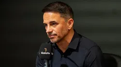 Rodrigo Caetano fala sobre Scarpa. Fotos: João Viegas / Atlético