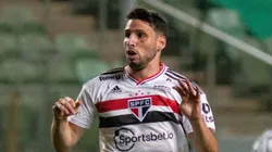 Caleri jogador do Sao Paulo durante partida contra o America-MG no estadio Independencia pelo campeonato Copa do Brasil 2022. Fernando Moreno/AGIF