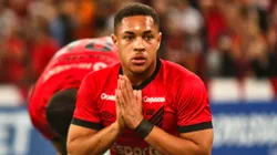 Vitor Roque jogador do Athletico-PR lamenta chance perdida durante partida contra o FC Cascavel no estadio Arena da Baixada pelo campeonato Paranaense 2023. Gabriel Machado/AGIF