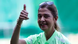 Leila Pereira presidente do Palmeiras no estadio Arena Allianz Parque antes da partida entre Palmeiras e Fluminense pelo campeonato Brasileiro A 2023. Fabio Giannelli/AGIF