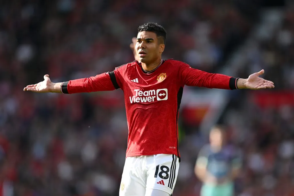Casemiro pelo United. (Photo by Michael Regan/Getty Images)