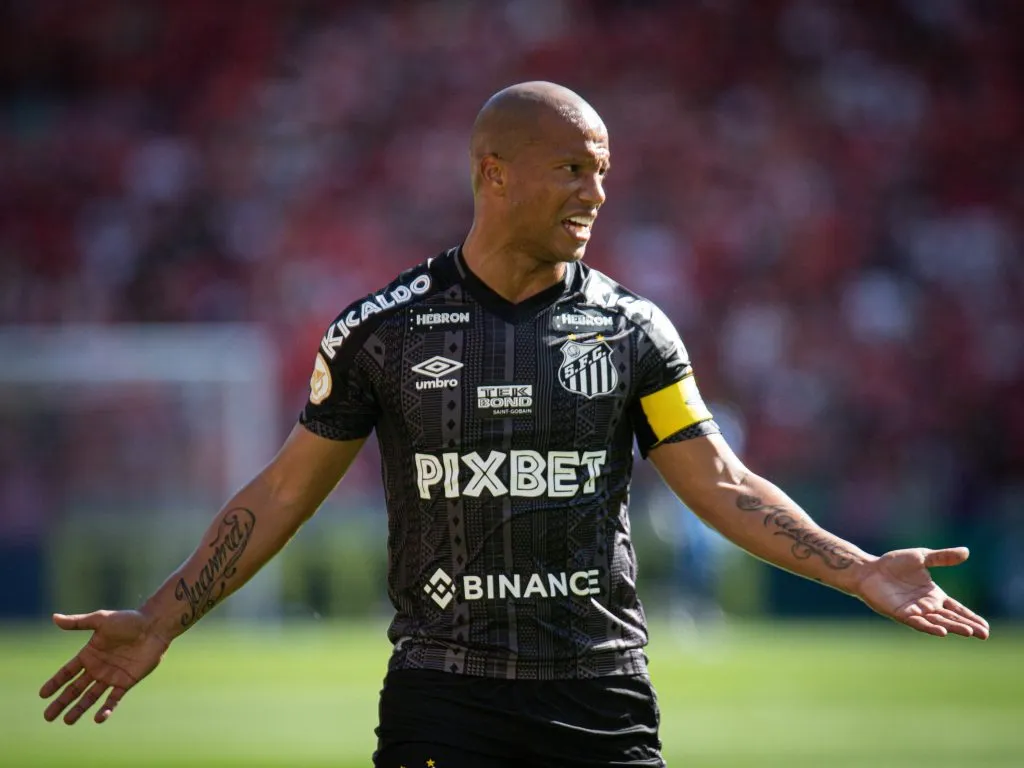 Sanchez durante a passagem pelo Santos em 2022. Foto: Maxi Franzoi/AGIF