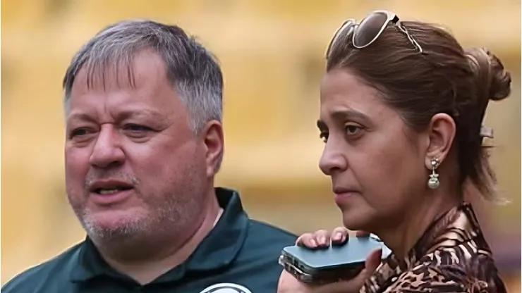 Leila Pereira e Anderson Barros Palmeiras - Foto: Cesar Greco/Palmeiras