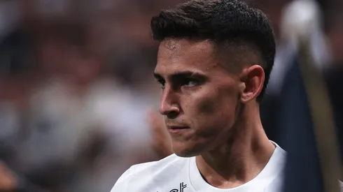 Matias Rojas jogador do Corinthians durante partida contra o America-MG no estadio Arena Corinthians pelo campeonato Copa do Brasil 2023. Foto: Ettore Chiereguini/AGIF
