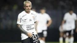 Fagner jogador do Corinthians durante partida contra o Vasco no estadio Sao Januario pelo campeonato Brasileiro A 2023. Foto: Jorge Rodrigues/AGIF